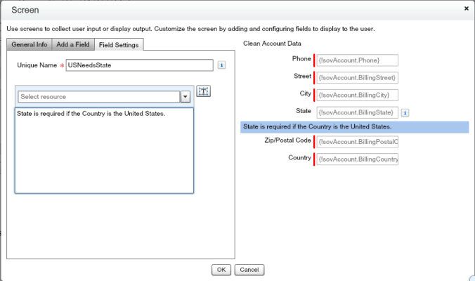 Quote Entry Flow Address Clean Screen With State Display Text