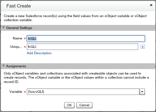 Quote Line Item Flow fcQLI