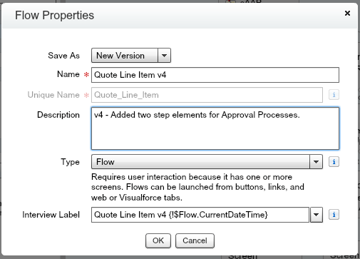 Quote Line Item Flow v4