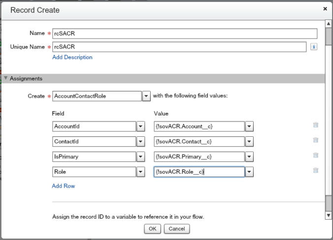 rcSACR Salesforce Flow