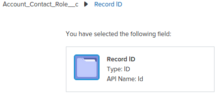 Value ACR Id Salesforce Process Builder
